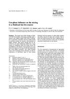 Gas-Phase Influence on the Mixing in a Fluidized-Bed Bio-Reactor