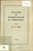 Planologie of bodembouwkunde en streekplannen