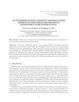 An eXtended Finite Element Method based approach for large deformation fluid-structure interaction