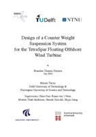 Design of a Counter Weight Suspension System for the TetraSpar Floating Offshore Wind Turbine