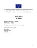 National Report for Belgium