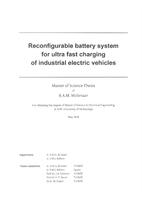 Reconfigurable battery system for ultra fast charging of industrial electric vehicles