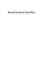 Breach growth in clay-dikes