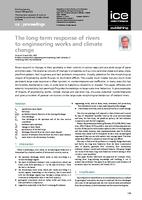 The long-term response of rivers to engineering works and climate change