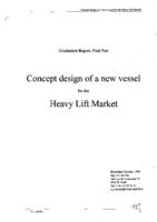 Concept design of a new vessel for the heavy lift market