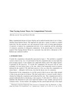 Time-Varying System Theory for Computational Networks