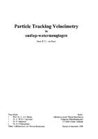 Particle tracking velocimetry in ondiep-water menglagen