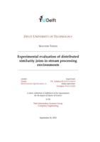 Experimental evaluation of distributed similarity joins in stream processing environments
