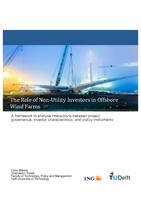 The role of non-utility investors in offshore wind farms: A framework to analyse interactions between project governance, investor characteristics, and policy instruments
