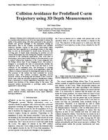 Collision Avoidance for Predefined C-arm Trajectory using 3D Depth Measurements 