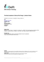 The Social Acceptance of Airborne Wind Energy: A Literature Review