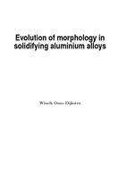 Evolution of morphology in solidifying aluminium alloys