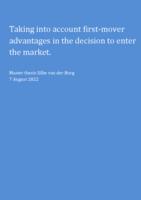 Taking into account first-mover advantages in the decision to enter the market