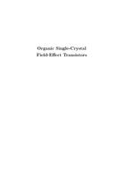 Organic single-crystal field-effect transistors