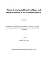 Towards energy sufficient buildings and thermal comfort in the built environment