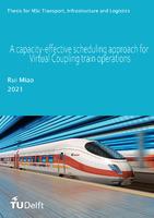 A capacity-effective scheduling approach for virtual coupling train operations