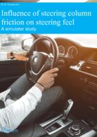 Influence of steering column friction on steering feel