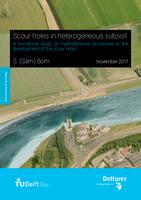 Scour holes in heterogeneous subsoil