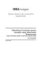Rescaling of incorrect source strength using Marchenko Redatuming