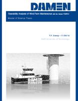 Operability Analysis of Wind Farm Maintenance with the Damen FCS2610