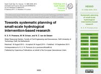 Towards systematic planning of small-scale hydrological intervention-based research (discussion paper)