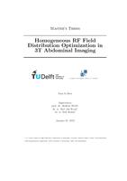 Homogeneous RF Field Distribution Optimization in 3T Abdominal Imaging
