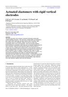 Actuated elastomers with rigid vertical electrodes