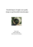 Potential impacts of supply water quality change on aged household connection pipes