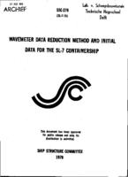 Wavemeter data reduction method and initial data for the SL-7 containership