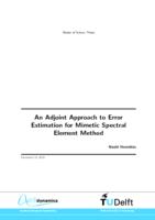An Adjoint Approach to Error Estimation for Mimetic Spectral Element Method