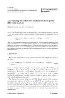Approximating the coefficients in semilinear stochastic partial differential equations