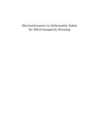 Electrodynamics in deformable solids for electromagnetic forming
