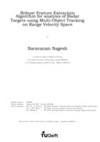Robust Feature Extraction Algorithm for analysis of Radar Targets using Multi-Object Tracking on Range Velocity Space