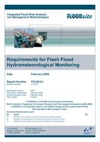 Requirements for Flash Flood Hydrometeorological Monitoring