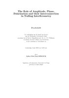 The role of amplitude, phase, polarization and their interconnection in nulling interferometry