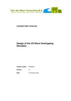 Design of the US Wave Overtopping Simulator