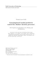 Learning-based model predictive control for Markov decision processes