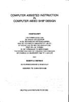 Computer assisted instruction in computer aided ship design