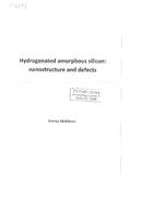 Hydrogenated amorphous silicon