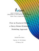 Flow in Fractured Media: a Darcy-Stokes-Brinkman Modelling Approach