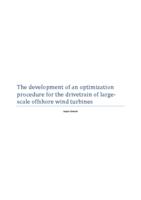 The development of an optimization procedure for the drivetrain of large-scale offshore wind turbines