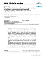 A comparison of univariate and multivariate gene selection techniques for classification of cancer datasets