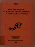 Further survey of in-service performance of structural details