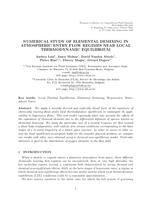 Numerical study of elemental demixing in atmospheric entry flow regimes near local thermodynamic equilibrium