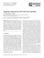 Optimising training data for ANNs with Genetic Algorithms