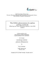 The Gibbs phenomenon in option pricing methods: Filtering and other techniques applied to the COS method