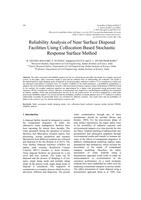 Reliability Analysis of Near Surface Disposal Facilities using Collocation Based Stochastic Response Surface Method