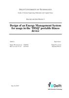 Design of an Energy Management System for usage in the ‘DISQ’ portable fitness device