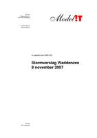 Stormverslag Waddenzee: 8 november 2007