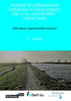 Analysis of undrained soil behaviour of Dutch organic clay in K0-consolidated triaxial tests